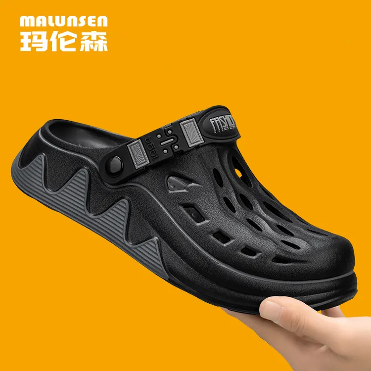 玛伦森耐磨防滑透气运动厚底洞洞沙滩鞋舒适拖鞋外穿凉鞋休闲软底