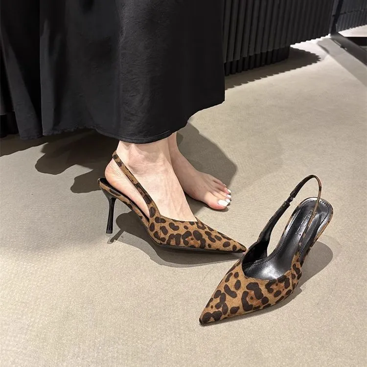 性感尖头高跟鞋女网红爆款高级感百搭配裙子时尚气质细跟包头