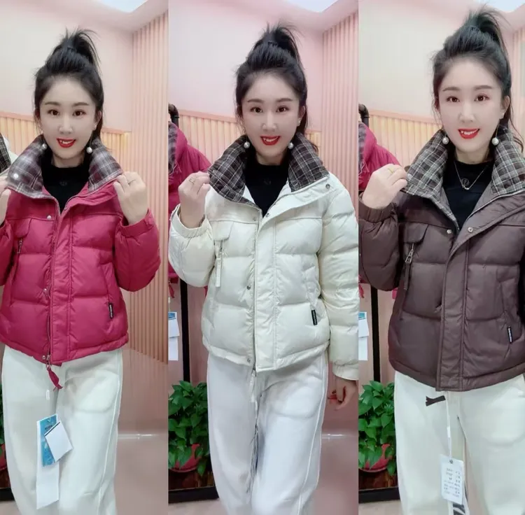 2570潮流常规宽松女款保暖秋冬休闲韩版羽绒服外套ins