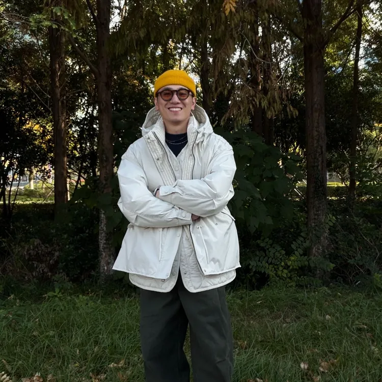 鑫宝25aw冬季新款日系假两件中长款90白鸭绒羽绒服PK0001