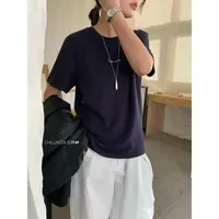 L-T505#CHILLING24#极简高级休闲百搭短袖字母T恤（福利）