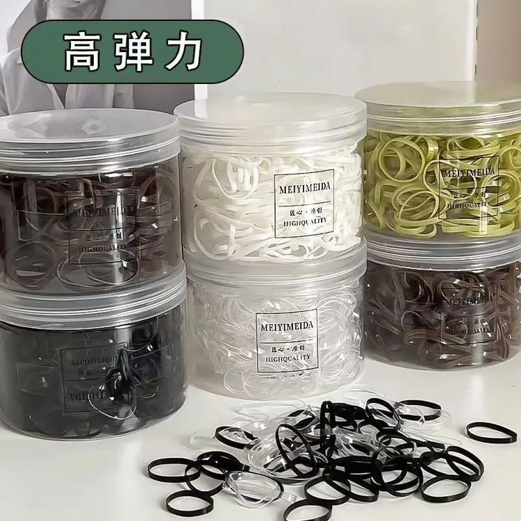 加厚一次性皮筋大人头发高弹力耐用皮圈加粗皮套橡皮筋头绳发圈