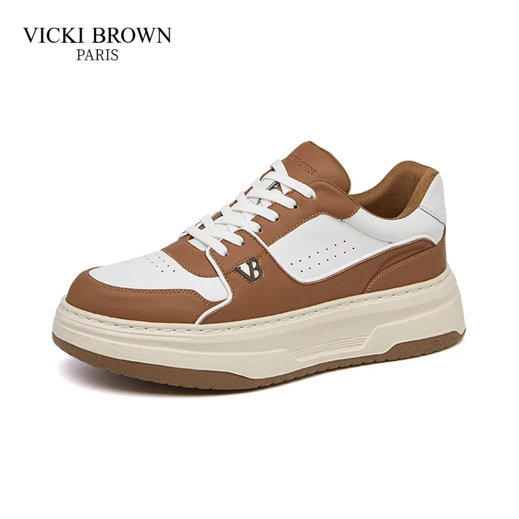 VICKI BROWN法国品牌男士增高四季潮鞋春季厚底低帮潮流休闲鞋