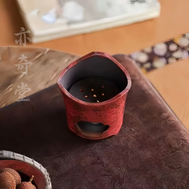 正宗山楂红海绿松石老岩泥炭炉围炉耐热户外火炉煮茶炉酒精火陶炉