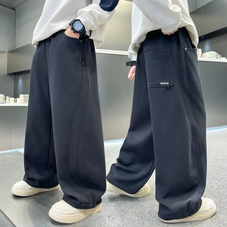 男童春秋款裤子2025新款儿童装中大童运动休闲裤宽松秋季潮流洋气