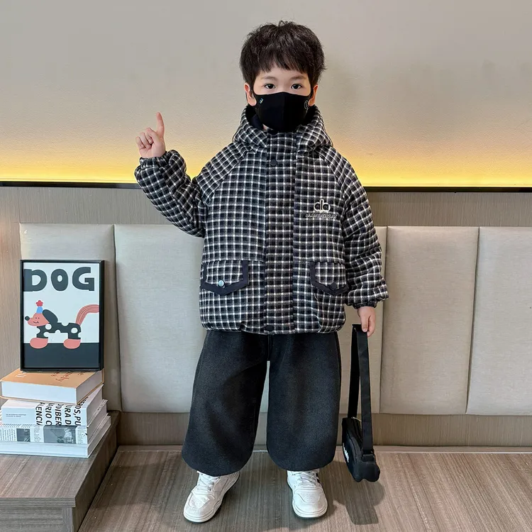 男童冬季棉服2025新款儿童装时髦加厚棉衣外套小男孩冬装保暖棉袄
