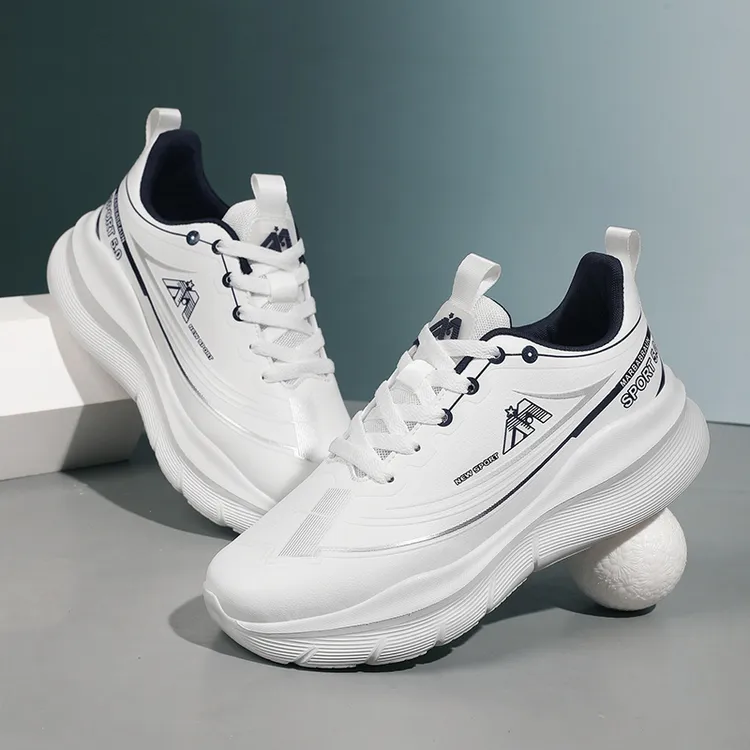 曼巴布朗运动鞋正品透气减震休闲高端百搭休闲跑步皮面减震运动鞋