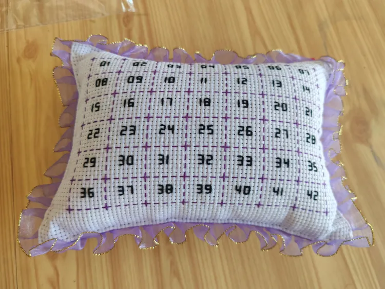小号数字排线包成品 纯手工制作 针插包成品