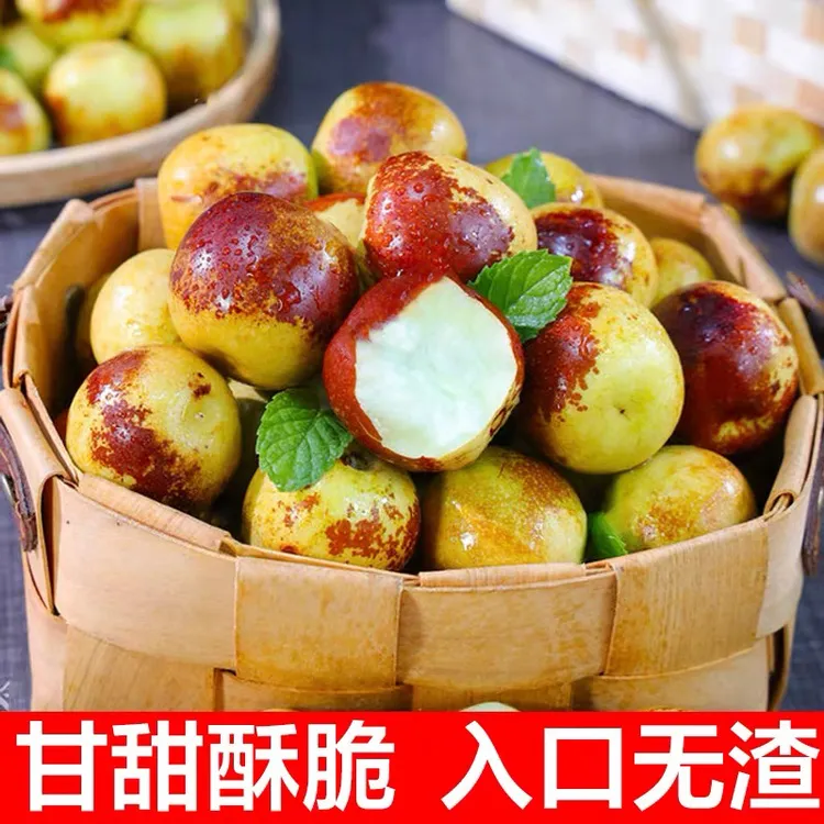 陕西大荔冰糖冬枣脆甜多汁当季新鲜水果果园现摘现发