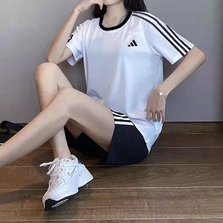 adidas阿迪达斯男女同款T恤2025新款短袖运动休闲透气半袖 JY7613