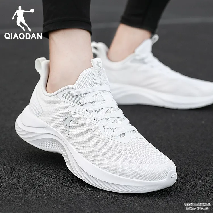 乔丹男鞋2025冬季新款网面透气运动鞋官方旗舰正品减震跑步鞋白鞋