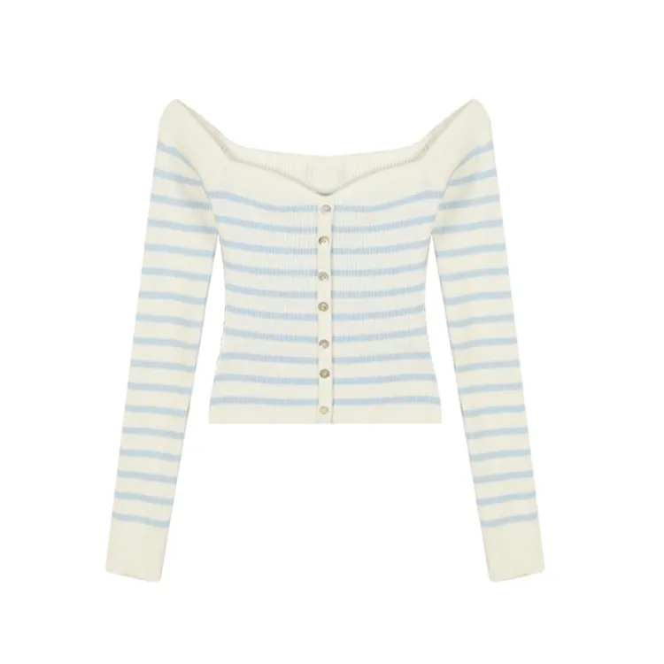 【千寻严选】春季气质休闲百搭显瘦减龄通勤设计感针织衫C5ZZS0013