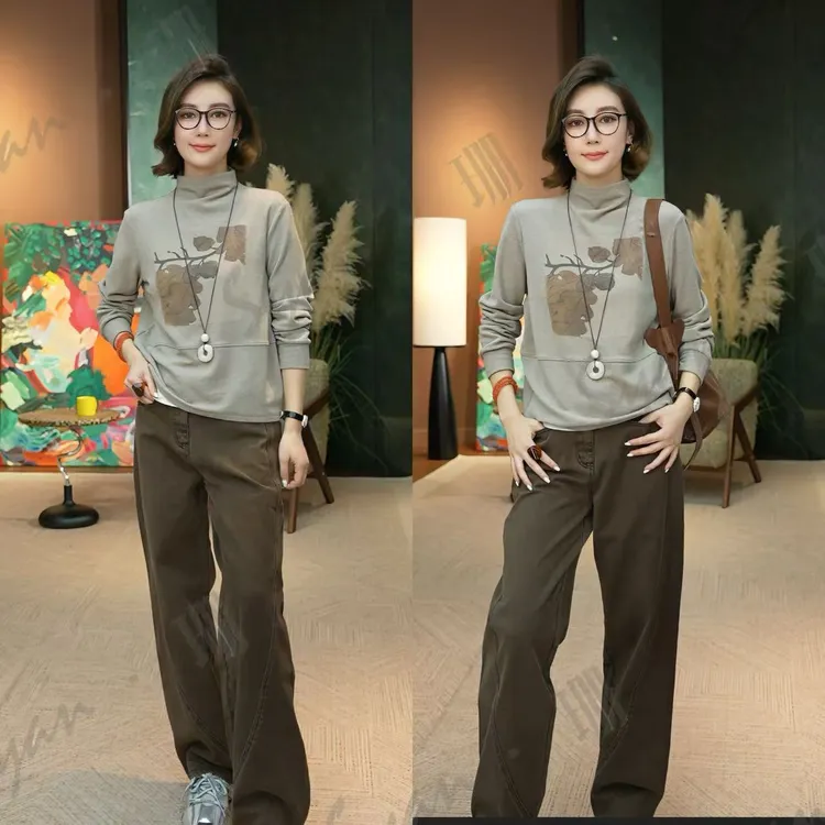 Syan【等风来】洋气时尚百搭简约小众高级刺绣轻奢贵气设计款卫衣