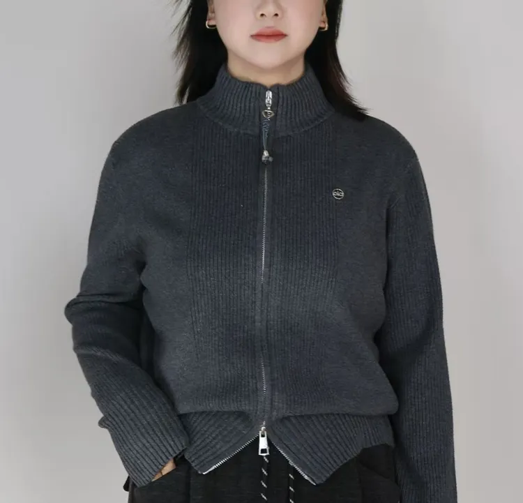 2025新款拉链开衫女秋冬季显瘦百搭新款时尚洋气百搭女装