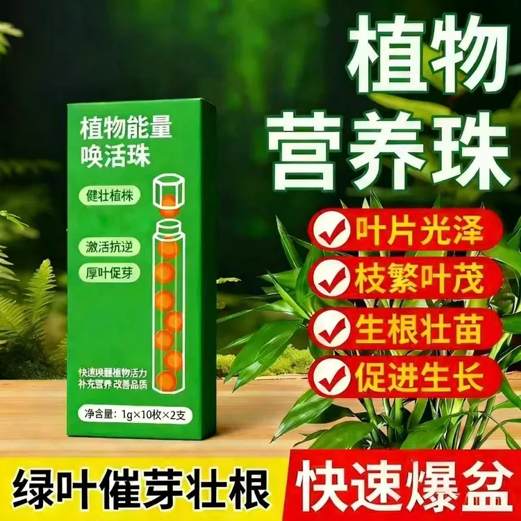 植物营养珠促根救叶园艺花肥颗粒肥营养液发财树多肉绿萝通用营养