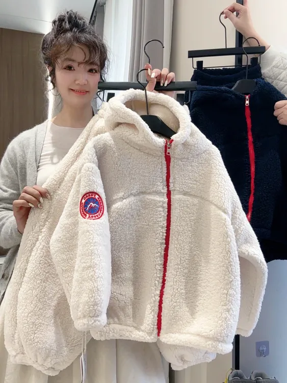 【双层加绒】潮牌可外穿家居保暖男女童亲子简约慵懒加绒加厚套装