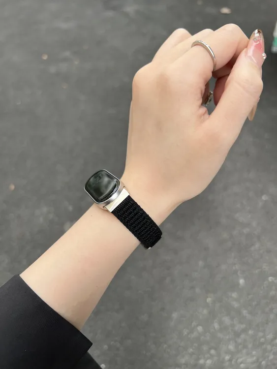 适用小米手环10山地纹尼龙磁吸表带秋冬手环9/8男生女生情侣女款