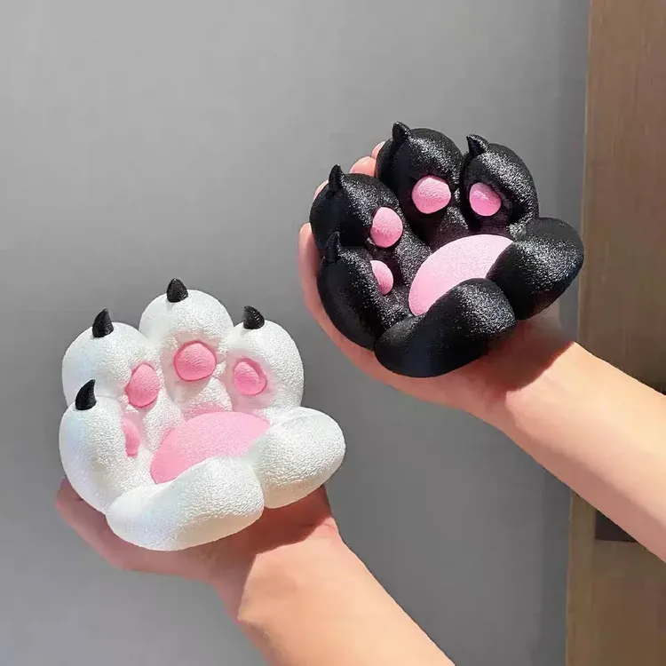 可爱创意猫爪3D打印桌面家用办公室宿舍手机平板多用支架办公好物