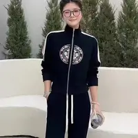 【萍萍推荐】春季立领国风刺绣短款拉链开衫休闲拼接薄款小众短外套
