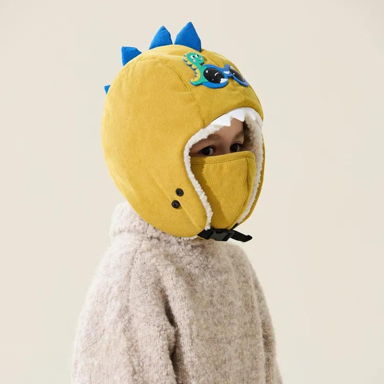 东北儿童帽子毛绒护耳帽秋冬季婴幼儿男女宝宝保暖加绒雷锋帽子