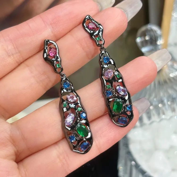 铜合金耳饰 A046 法式秋冬百搭气质优雅女神时尚简约耳环