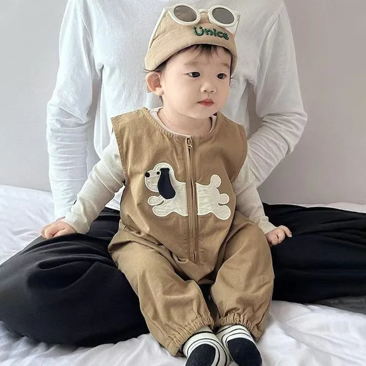 男宝宝秋装新生儿男婴连体衣套装春秋款超萌婴儿衣服满月外出爬服