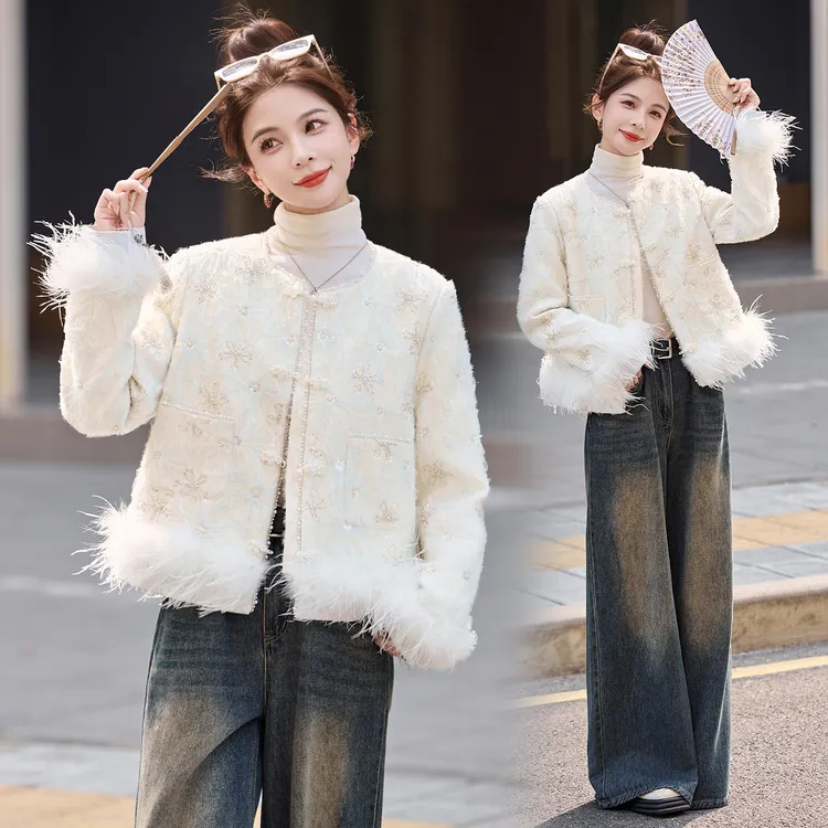 新中式短款羽绒服女款爆款2025新款正品时尚洋气百搭气质冬季外套