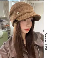  RONRONNER呼噜帽 高级感英伦风马术帽八角画家帽