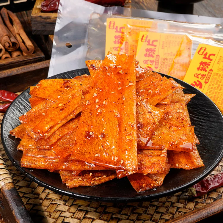 萍乡风味辣片8090后网红豆皮辣条小卖部童年味道香辣追剧解馋零食