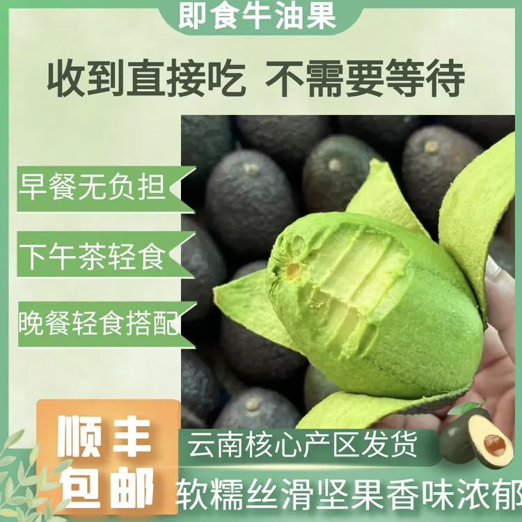 【即食牛油果】巨无霸6颗云南树熟牛油果收到立马吃正宗哈斯牛油果