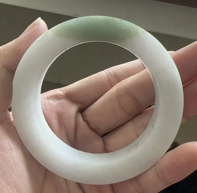 天然缅甸翡翠半山水可定制圈口55 - 60