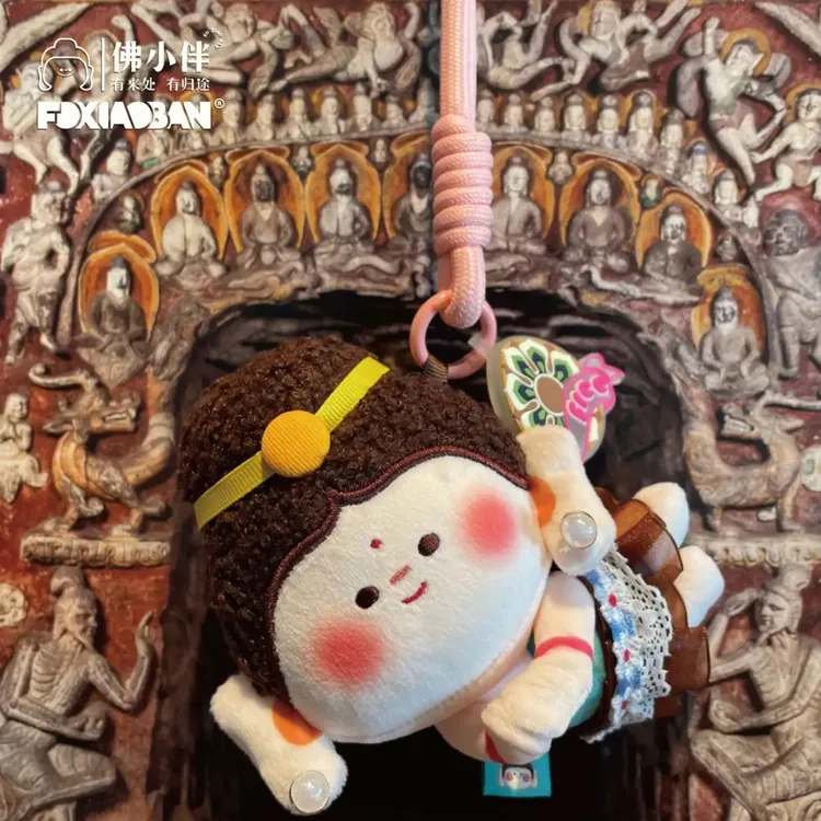 【现货】带珍珠的飞天少女/赠礼品袋/大同手绘地图山西文创玩偶小佛