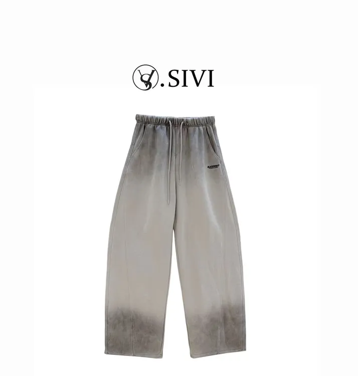 熙薇【蛰虫闭户】2025早秋新款时尚休闲百搭渐变炒色卫裤H3867