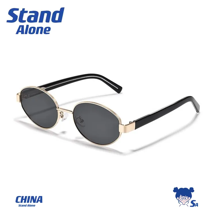 复古老钱风椭圆形墨镜男女同款男士大框遮阳板材防紫外线太阳眼镜