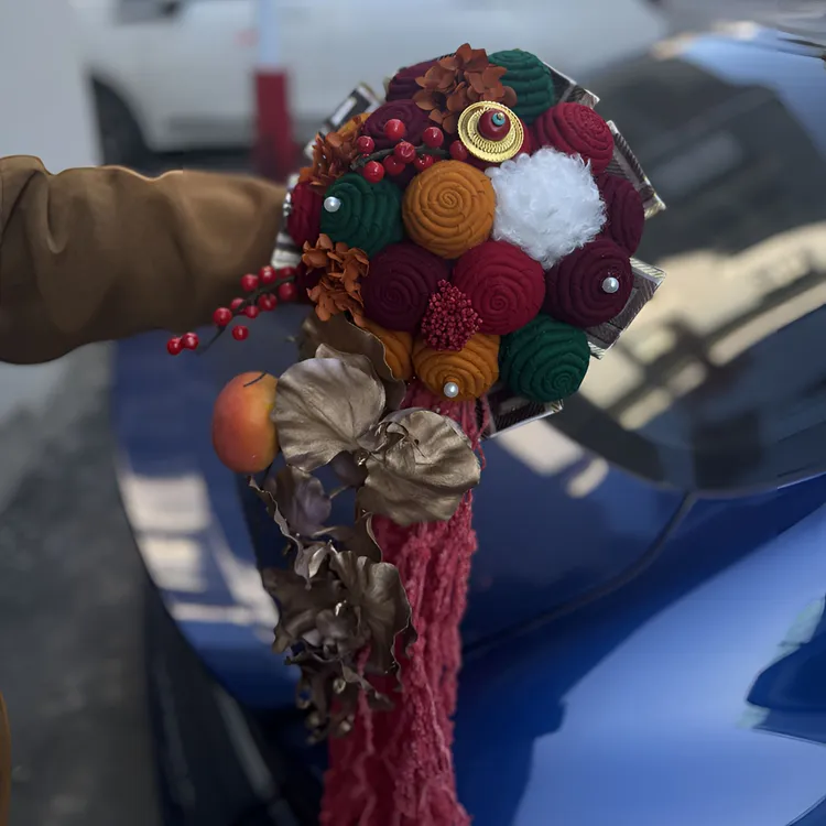藏式手工布艺手捧花 全国包邮