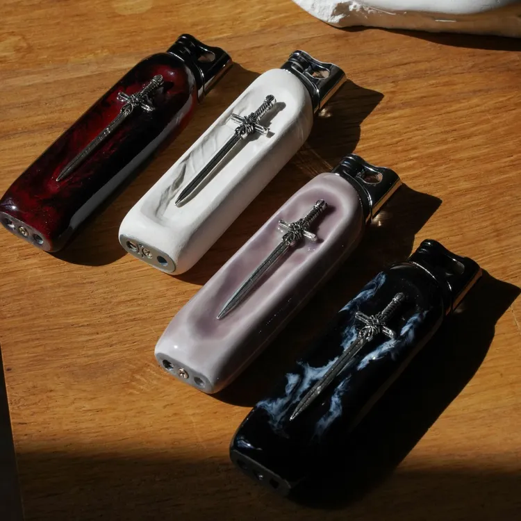 【RebirthLand】燃剑   粉色防风火焰   充气打火机