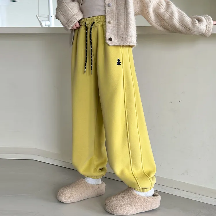 儿童冬装2025大女童装加绒裤子一体绒秋冬款运动卫裤冬季6-12岁14