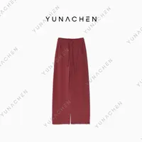 菠萝宝宝Yuna【莓果】秋冬新款高腰珊瑚绒加绒梭织长裤155-JD60899