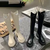【婷婷专属】时尚百搭骑士靴不过膝长筒靴瘦瘦靴6206 跟高5.5厘米