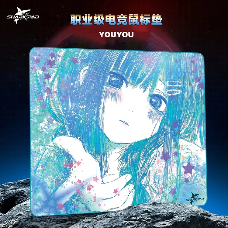 SharkPAD YOUYOU二次元线稿中性均衡游戏鼠标垫fps电竞cs无畏契约