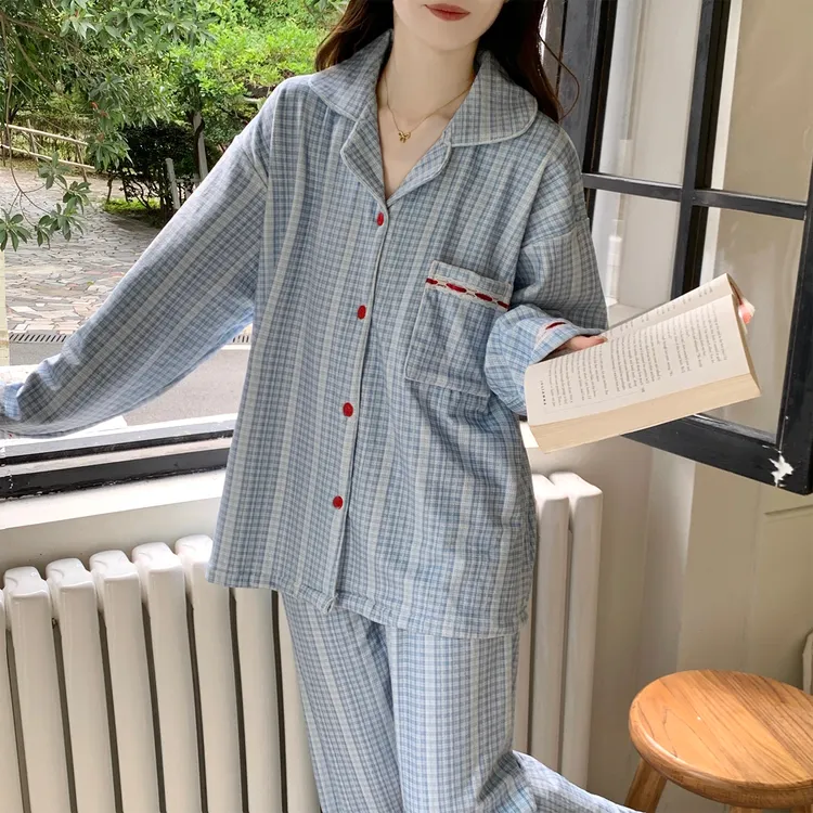 睡衣女款爆款2025新款加绒加厚珊瑚绒海岛绒保暖秋冬季家居服套装