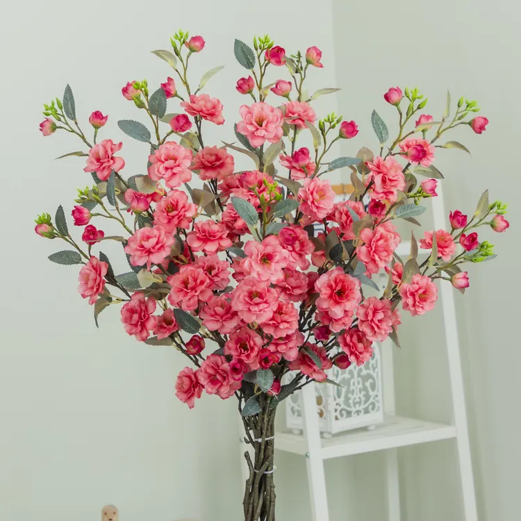 送1支-伊洛塔野山茶花仿真花轻奢高端家居客厅插花假花特级仿真花