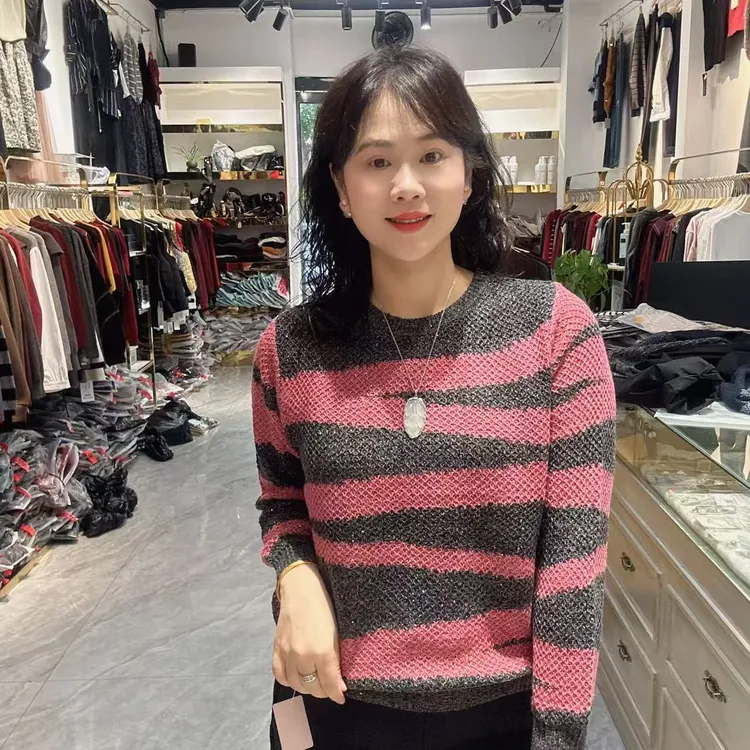 8-5536斑纹针织线衣54长