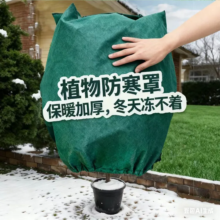 绿植花卉防冻罩无纺布透气保温果树栽防风防寒气防风保暖布袋神器