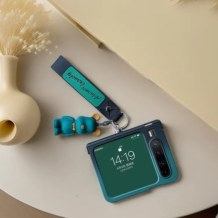 适用华为purax手机壳全包铰链中转轴一体pocket2渐变小米mixflip2
