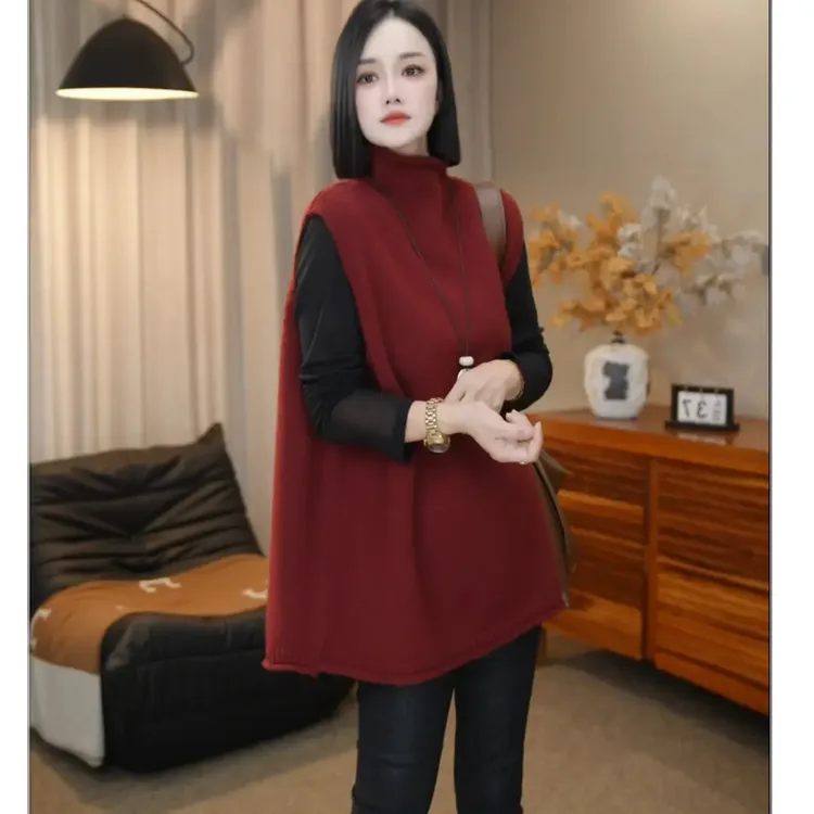 高领马甲女款2025新款爆款秋装女士可外穿小众炸街高级感女装洋气