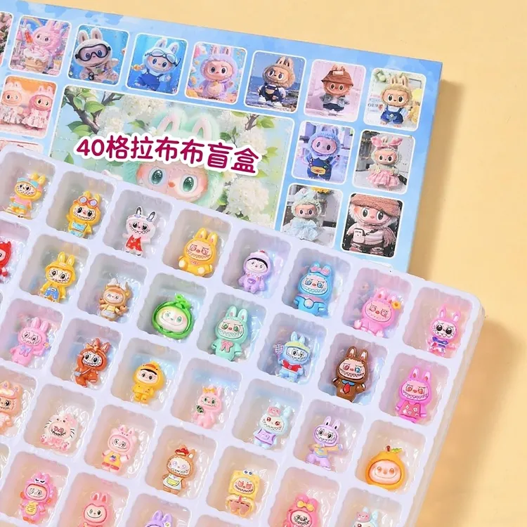 40洞啦bubu盲盒惊喜戳戳乐树脂公仔玩具摆摊玩具班级戳戳乐盲盒