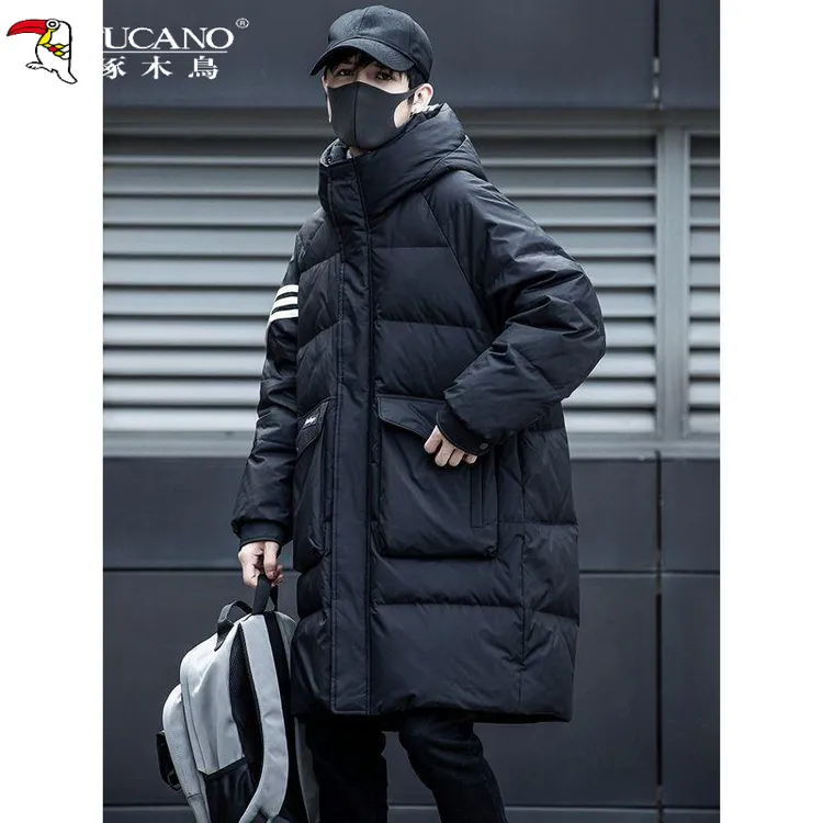 TUCANO/啄木鳥M3中长款男士羽绒服冬季新款连帽宽松外套潮牌流保
