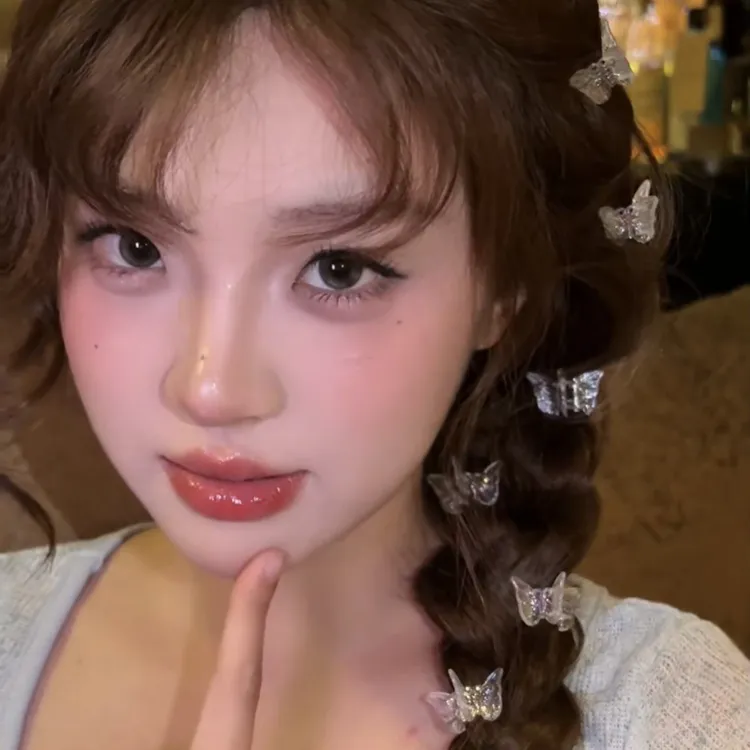 浪漫人鱼姬蝴蝶～新款人鱼姬蝴蝶小抓夹刘海夹甜妹氛围感发夹