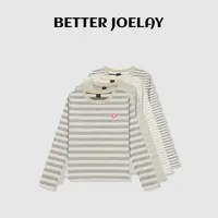 BETTER JOELAY-【六瓣小花】时尚百搭T恤长袖慵懒简约休闲风KH3518